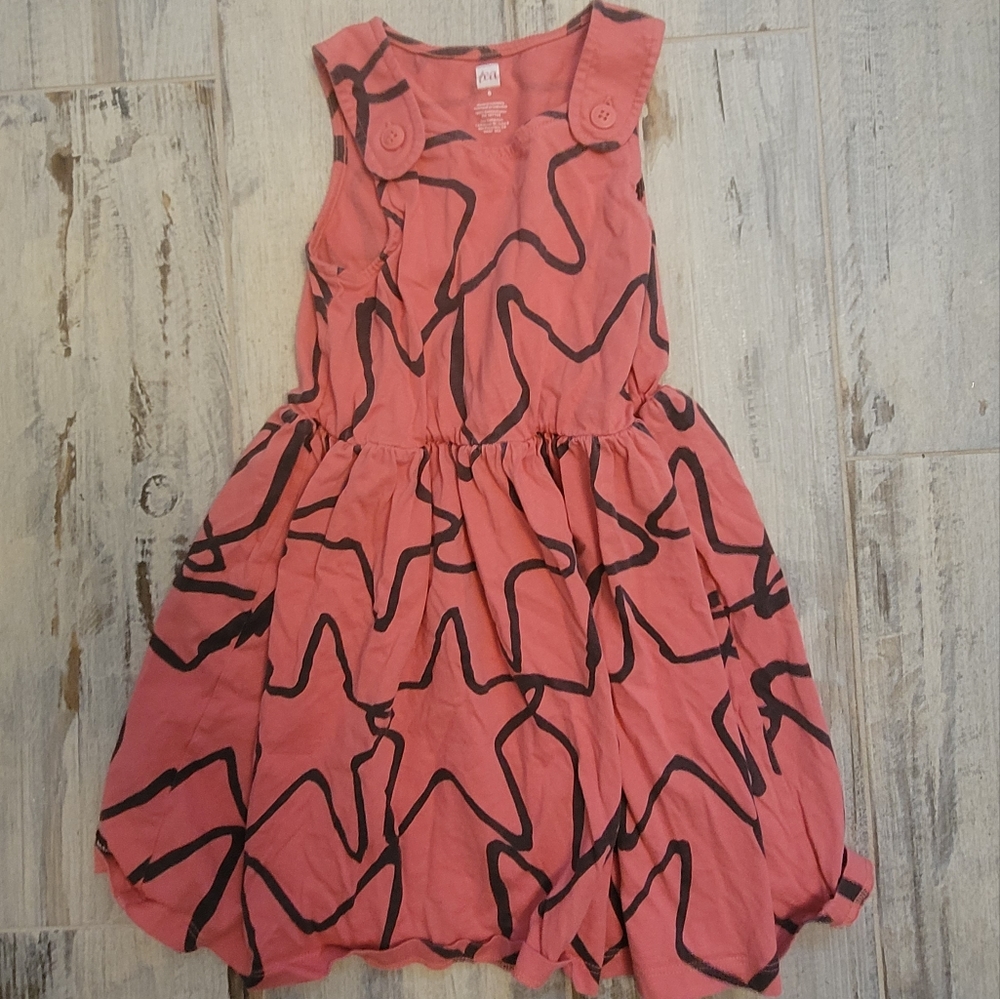 Tea Collection Pink Starfish Dress size 6